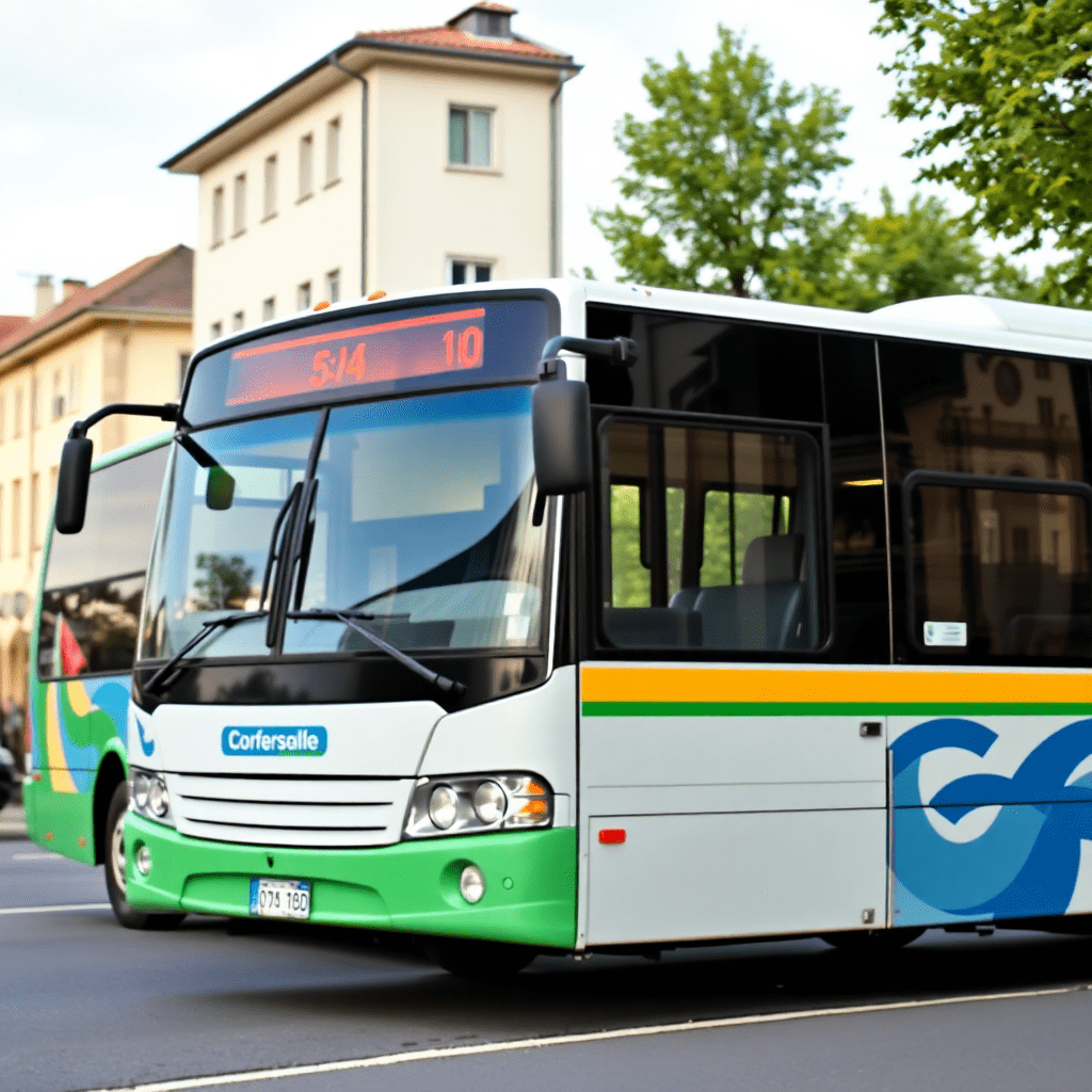 local bus in Monfalcone Italy, TPL FVG bus service, urban transport