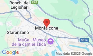 Map of Monfalcone, Italy