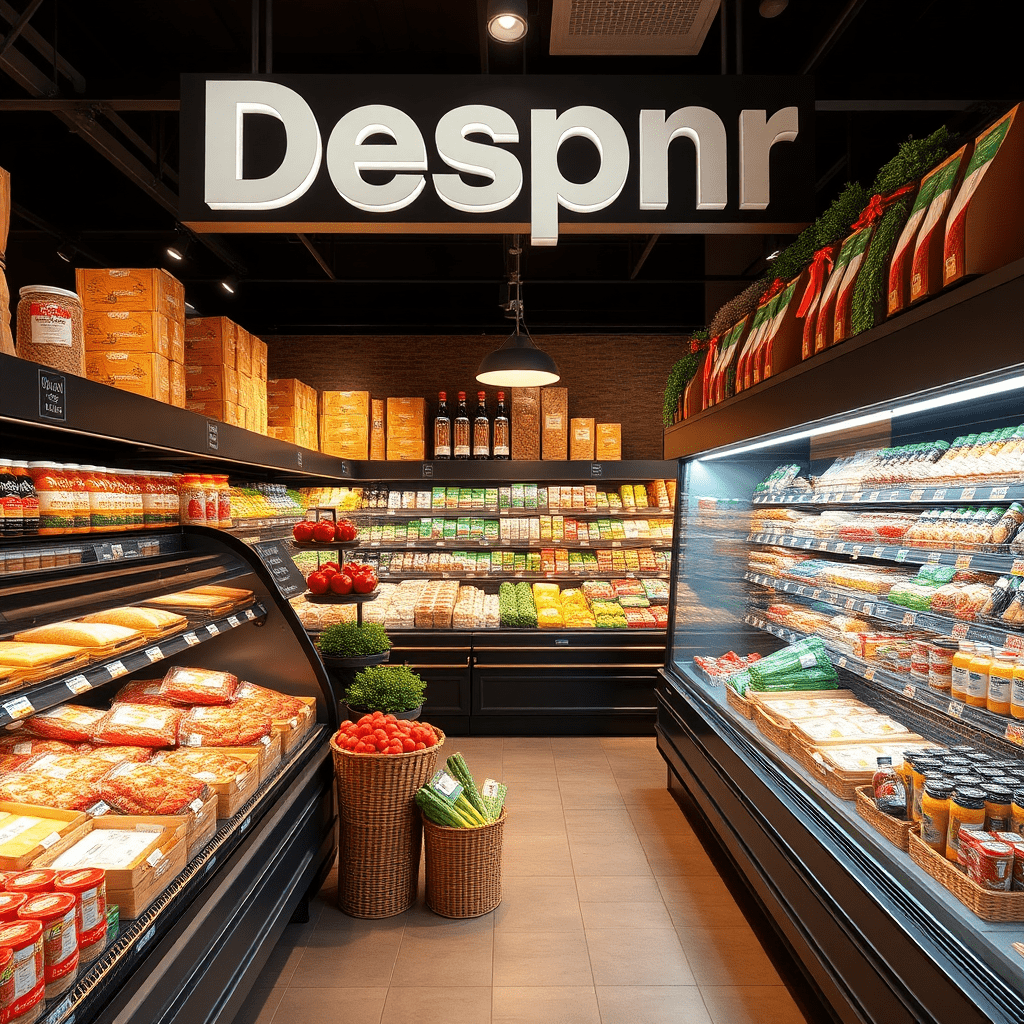 Eurspar supermarket with premium products, deli section, high-quality Italian groceries